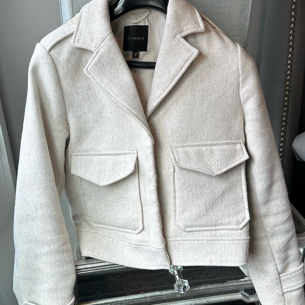 Cropped wool jacket - Picture 3 of 4